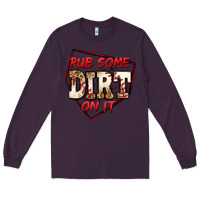 Plum rub some dirt on it baseball Long Sleeve Tee - Jasminsmagicworld