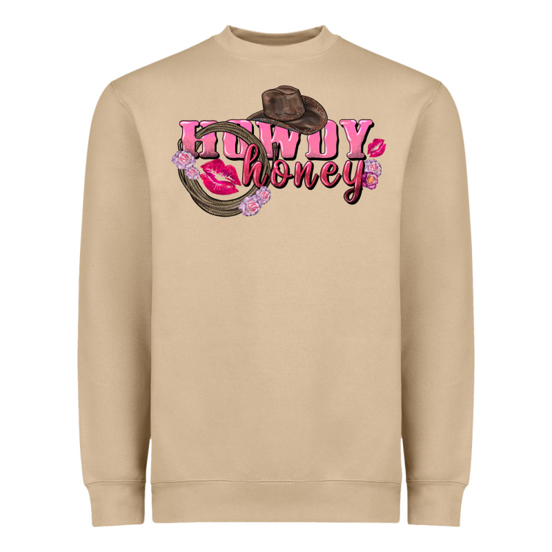 Howdy Honey Valentine's Day Heavyweight Sweatshirt by FaDigitalArtStudio | Teevron