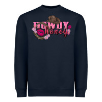 Navy howdy honey valentine's day Heavyweight Sweatshirt - FaDigitalArtStudio