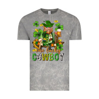 Cloud Rock One lucky cowboy with st. patricks elf Vintage Tee - Neo Western