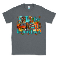 Charcoal Heather fall for jesus he never leaves Classic Tee - AdoDesignShop