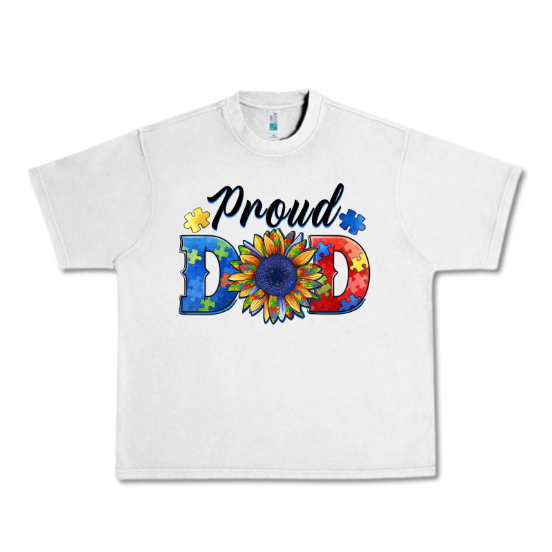Proud Dad Autism Urban Heavy Tee by BarkalooDesign | Teevron