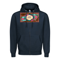 Navy preview western pink flovers leopard serape   license plate template Zipper Hoodie - BarkalooDesign