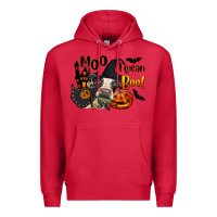 Cardinal Moo I Mean Boo Holstein Cow Premium Hoodie - LillyAllenDesigns
