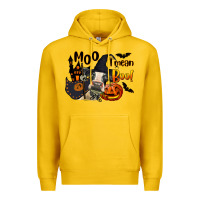 Lemon Moo I Mean Boo Holstein Cow Premium Hoodie - LillyAllenDesigns