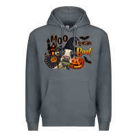 Rock Moo I Mean Boo Holstein Cow Premium Hoodie - LillyAllenDesigns
