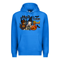 True Royal Moo I Mean Boo Holstein Cow Premium Hoodie - LillyAllenDesigns
