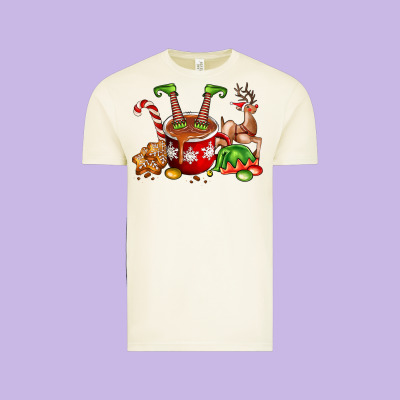 Chocolate Elf Vintage Tee Designed By Fadigitalartstudio