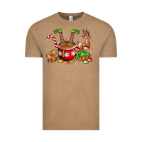 Vintage Coffee chocolate elf Vintage Tee - FaDigitalArtStudio