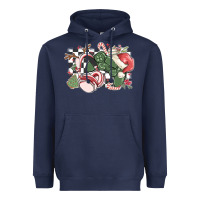 Navy gamer christmas game controller Heavyweight Hoodie - MaliasSmallBusiness