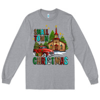 Heather Grey small town christmas church western truck Long Sleeve Tee - AdoDesignShop