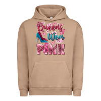 Pigment Burro Queens wear pink Breast Cancer Urban Hoodie - NancyCooperArtShop