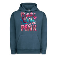Pigment Midnight Navy Queens wear pink Breast Cancer Urban Hoodie - NancyCooperArtShop