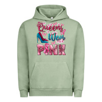 Pigment Oil Green Queens wear pink Breast Cancer Urban Hoodie - NancyCooperArtShop