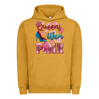 Pigment Peanut Butter Queens wear pink Breast Cancer Urban Hoodie - NancyCooperArtShop