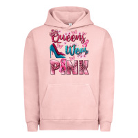 Pigment Salmon Queens wear pink Breast Cancer Urban Hoodie - NancyCooperArtShop