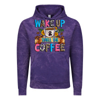 Cloud Purple wake up and smell the coffee Vintage Hoodie - Zillion Design Studio