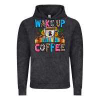 Vintage Black wake up and smell the coffee Vintage Hoodie - Zillion Design Studio