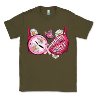 Army Green Hour Breast Cancer Bra Classic Tee - Artiststas