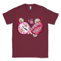 Burgundy Hour Breast Cancer Bra Classic Tee - Artiststas