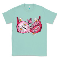 Seafoam Hour Breast Cancer Bra Classic Tee - Artiststas