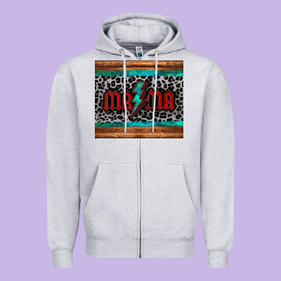 Leopard Lightning Bolt Mama Mother's Day Tumbler Zipper Hoodie Designed By Jasminsmagicworld