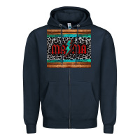 Navy leopard lightning bolt mama mother's day tumbler Zipper Hoodie - Jasminsmagicworld