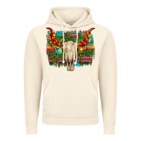Vintage Artic western christmas bull skull Vintage Hoodie - RanaPortraitStore
