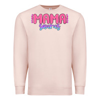 Pale Pink mama saurus Premium Sweatshirt - MaliasSmallBusiness
