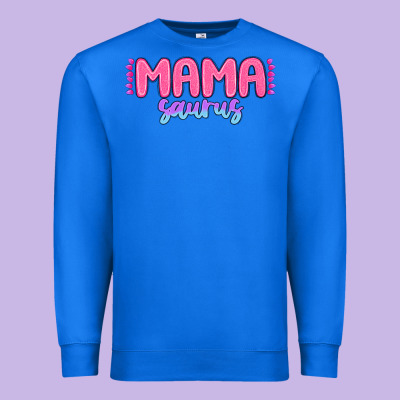 Mama Saurus Premium Sweatshirt Designed By Maliassmallbusiness