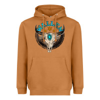 Meerkat wallen with bull skull Heavyweight Hoodie - NancyCooperArtShop