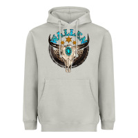Moon Dust wallen with bull skull Heavyweight Hoodie - NancyCooperArtShop