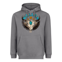 Storm wallen with bull skull Heavyweight Hoodie - NancyCooperArtShop