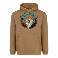 Toasted Coconut wallen with bull skull Heavyweight Hoodie - NancyCooperArtShop