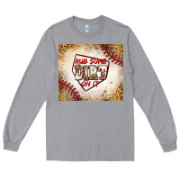 Heather Grey rub some dirt on it baseball Long Sleeve Tee - Jasminsmagicworld