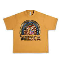 Peanut Butter merica rainbow Urban Heavy Tee - CowhideDigitalArt