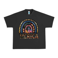 Pigment Black merica rainbow Urban Heavy Tee - CowhideDigitalArt