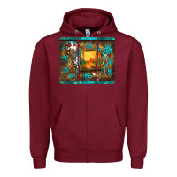 Burgundy western horse sunset turquoise's gemstones mousepad Zipper Hoodie - BarkalooDesign