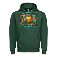 Sports Green western horse sunset turquoise's gemstones mousepad Zipper Hoodie - BarkalooDesign