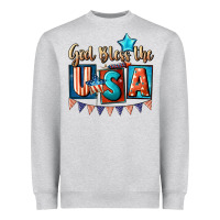 God Bless The Usa 4th Of July Heavyweight Sweatshirt | Teevron