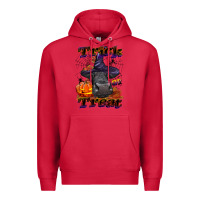 Cardinal Trick Or Treat Black Angus Heifer Premium Hoodie - LillyAllenDesigns