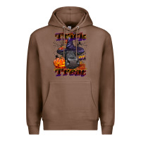 Chestnut Trick Or Treat Black Angus Heifer Premium Hoodie - LillyAllenDesigns
