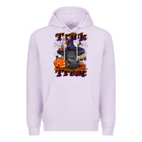 Lilac Trick Or Treat Black Angus Heifer Premium Hoodie - LillyAllenDesigns