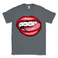 Lips Dental Braces Classic Tee | Teevron