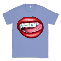 Colony Blue Lips Dental Braces Classic Tee - Artiststas