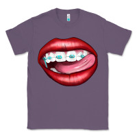 Lavender Lips Dental Braces Classic Tee - Artiststas