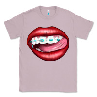Lilac Lips Dental Braces Classic Tee - Artiststas