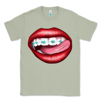 Matcha Lips Dental Braces Classic Tee - Artiststas