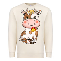 Sandshell cartoon cow Premium Sweatshirt - NancyCooperArtShop