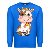True Royal cartoon cow Premium Sweatshirt - NancyCooperArtShop